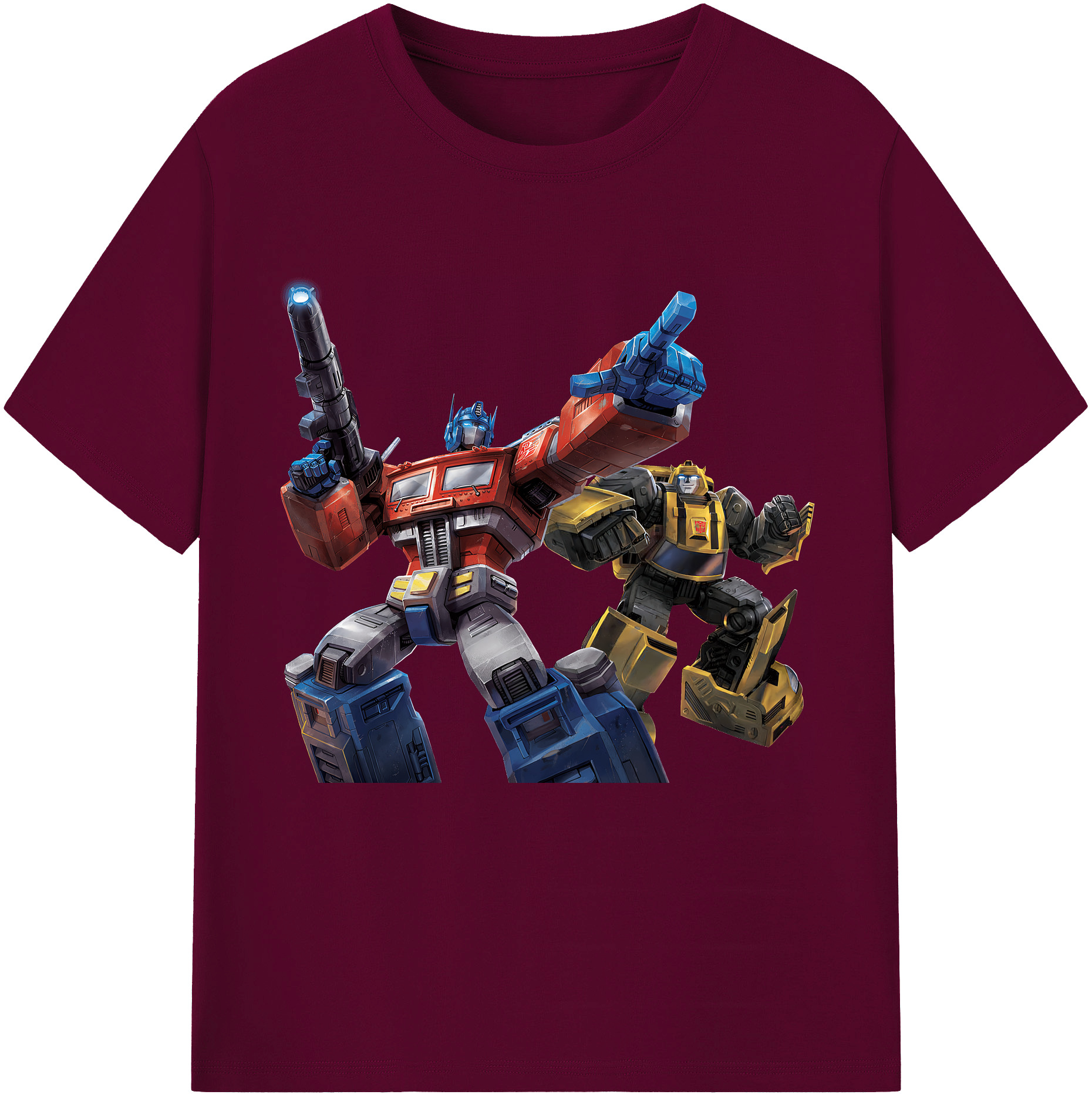 （画像用） Transformers トランスフォーマー レディースカジュアルプリントTシャツ（綿100％）